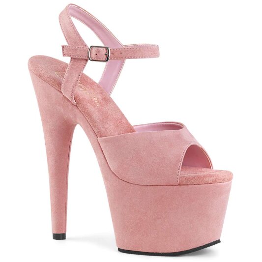 Pleaser ADORE-709FS Baby Pink Faux Suede/Baby Pink Faux Suede EU-35 / US-5