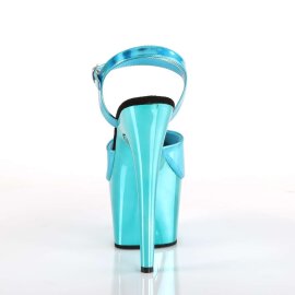 Pleaser ADORE-709HGCH Turquoise Hologram/Turquoise Chrome EU-41 / US-11