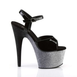 Pleaser ADORE-709OMBRE Black Patent/Silver-Black Ombre EU-42 / US-12