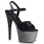 Pleaser ADORE-709OMBRE Black Patent/Silver-Black Ombre EU-42 / US-12