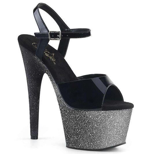 Pleaser ADORE-709OMBRE Black Patent/Silver-Black Ombre EU-36 / US-6