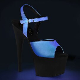 Pleaser ADORE-709REFL Green Multi Reflective/Black Matte...