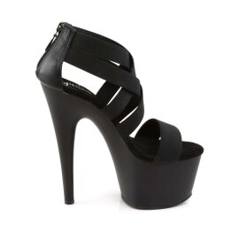 Pleaser ADORE-769 Black Elastic Band-Faux Leather/Black Matte EU-37 / US-7