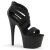 Pleaser ADORE-769 Black Elastic Band-Faux Leather/Black Matte EU-37 / US-7