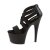 Pleaser ADORE-769 Black Elastic Band-Faux Leather/Black Matte EU-37 / US-7