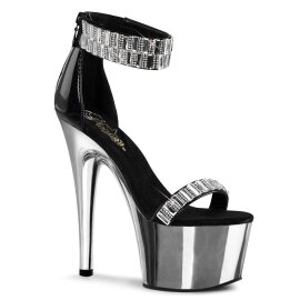 Pleaser ADORE-769RS Black/Silver Chrome EU-35 / US-5