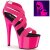 Pleaser ADORE-769UV Neon Hot Pink Elastic Band-Patent/Neon Hot Pink EU-35 / US-5
