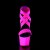 Pleaser ADORE-769UV Neon Hot Pink Elastic Band-Patent/Neon Hot Pink EU-39 / US-9