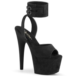 Pleaser ADORE-791FS Black Faux Suede/Black Faux Suede...