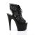 Pleaser ADORE-796LC Black Mesh Lace/Black Matte EU-35 / US-5