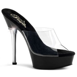 Pleaser ALLURE-601 Clear/Black EU-42 / US-12
