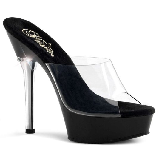 Pleaser ALLURE-601 Clear/Black EU-35 / US-5
