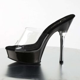 Pleaser ALLURE-601 Clear/Black EU-35 / US-5
