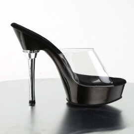 Pleaser ALLURE-601 Clear/Black EU-35 / US-5