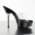 Pleaser ALLURE-601 Clear/Black EU-38 / US-8