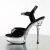 Pleaser ALLURE-609 Black Patent/Clear EU-39 / US-9