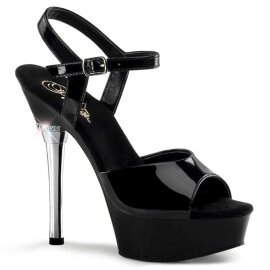 Pleaser ALLURE-609 Black Patent/Black EU-35 / US-5