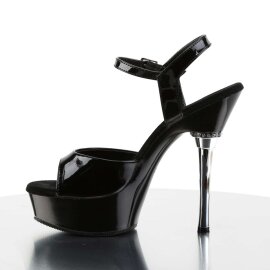 Pleaser ALLURE-609 Black Patent/Black EU-36 / US-6