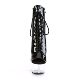 Pleaser ASPIRE-1021 Black Patent/Clear EU-35 / US-5