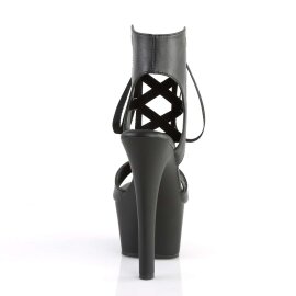 Pleaser ASPIRE-600-14 Black Faux Leather/Black Matte EU-38 / US-8
