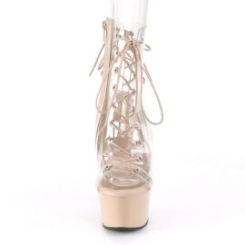 Pleaser ASPIRE-600-30 Clear/Nude EU-35 / US-5