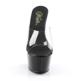 Pleaser ASPIRE-601 Clear/Black Matte EU-35 / US-5
