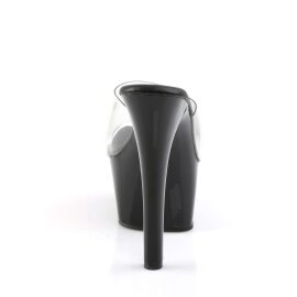 Pleaser ASPIRE-601 Clear/Black Matte EU-35 / US-5