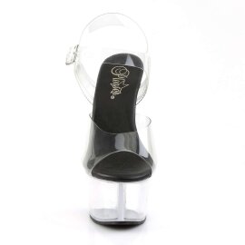 Pleaser ASPIRE-608 Clear-Black/Clear EU-35 / US-5