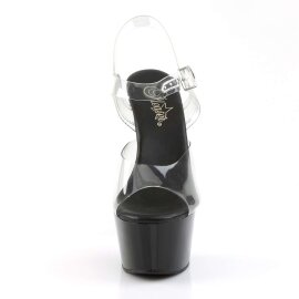 Pleaser ASPIRE-608 Clear/Black EU-35 / US-5