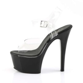 Pleaser ASPIRE-608 Clear/Black EU-35 / US-5