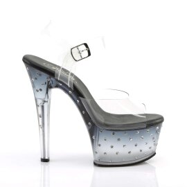 Pleaser ASPIRE-608STD Clear/Black-Clear EU-35 / US-5