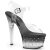 Pleaser ASPIRE-608STD Clear/Black-Clear EU-35 / US-5