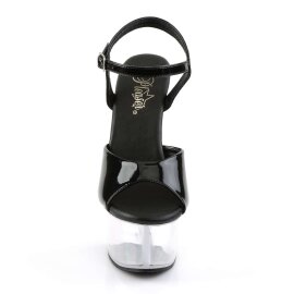 Pleaser ASPIRE-609 Black Patent/Clear EU-35 / US-5