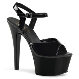 Pleaser ASPIRE-609 Black Patent/Black EU-37 / US-7
