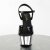 Pleaser ASPIRE-609 Black Patent/Silver Chrome EU-35 / US-5
