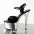 Pleaser ASPIRE-609 Black Patent/Silver Chrome EU-35 / US-5