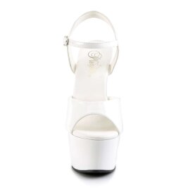 Pleaser ASPIRE-609 White Patent/White EU-35 / US-5
