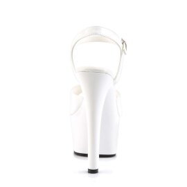 Pleaser ASPIRE-609 White Patent/White EU-35 / US-5