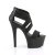 Pleaser ASPIRE-669 Black Elastic Band-Faux Leather/Black Matte EU-35 / US-5