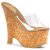 Pleaser BEAU-601 Clear-Tan/Cork EU-37 / US-7
