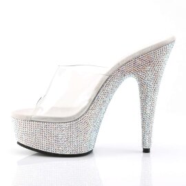Pleaser BEJEWELED-601DM Clear/Silver Multi RS EU-41 / US-11