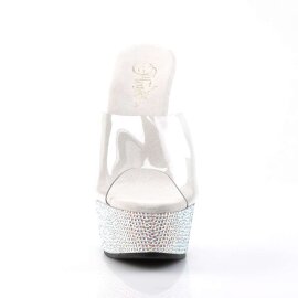 Pleaser BEJEWELED-601DM Clear/Silver Multi RS EU-35 / US-5