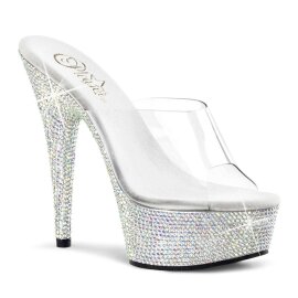 Pleaser BEJEWELED-601DM Clear/Silver Multi RS EU-37 / US-7