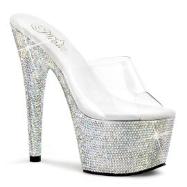 Pleaser BEJEWELED-701DM Clear/Silver Multi RS EU-35 / US-5