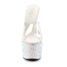 Pleaser BEJEWELED-701DM Clear/Silver Multi RS EU-35 / US-5