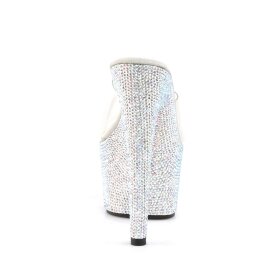 Pleaser BEJEWELED-701DM Clear/Silver Multi RS EU-35 / US-5