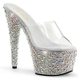 Pleaser BEJEWELED-701MS Clear/Silver Multi RS EU-35 / US-5