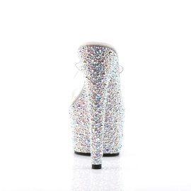 Pleaser BEJEWELED-701MS Clear/Silver Multi RS EU-35 / US-5