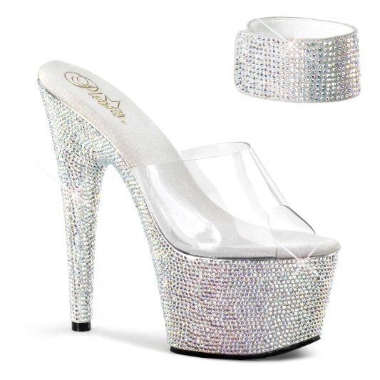 Pleaser BEJEWELED-712RS Clear/Silver Multi RS EU-35 / US-5