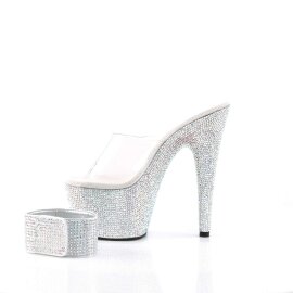 Pleaser BEJEWELED-712RS Clear/Silver Multi RS EU-35 / US-5